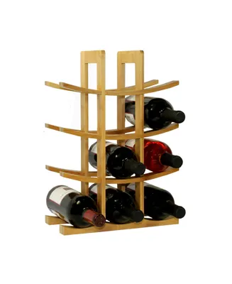 Oceanstar 12-Bottle Bamboo Wine Rack