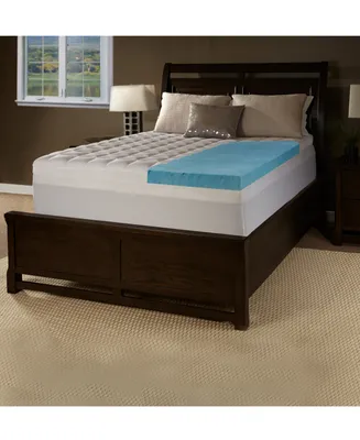 5.5" Comforpedic from Beautyrest Gel King Memory Foam with Fiber Topper Cover