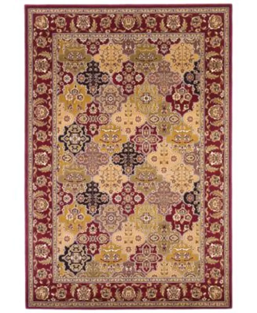 Kas Cambridge Panel 7325 Red Area Rug