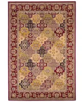 Kas Cambridge Panel 7325 Red Area Rug