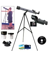 Galileo 600 X 50 Starter Telescope with Red Dot Finderscope and Stellarium Cd