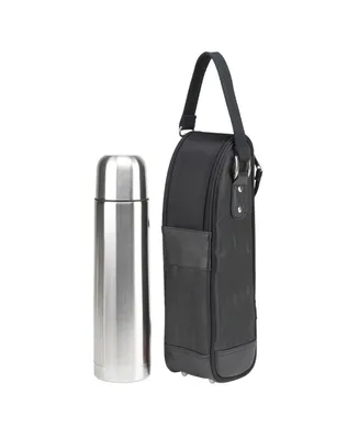 Picnic at Ascot Stylish Coffee Tote with Thermal Flask