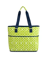 Picnic at Ascot Large Insulated Six Pocket Travel Bag-Zip Top - Leak Proof Lining