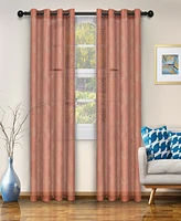 Superior Semi-Sheer Moroccan Printed Curtain Panels, Set of 2, 52" x 84"