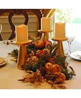 Lumabase 5" Cream Battery Operated Led Candle with Moving Flame