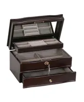 Mele & Co. Davina Locking Wooden Jewelry Box