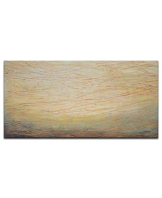 Ready2HangArt 'Metallic Waves' Abstract Canvas Wall Art