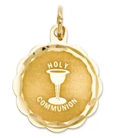 14k Gold Charm, Holy Communion Charm