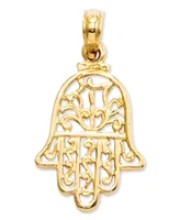 14k Gold Charm, Hamsa Charm