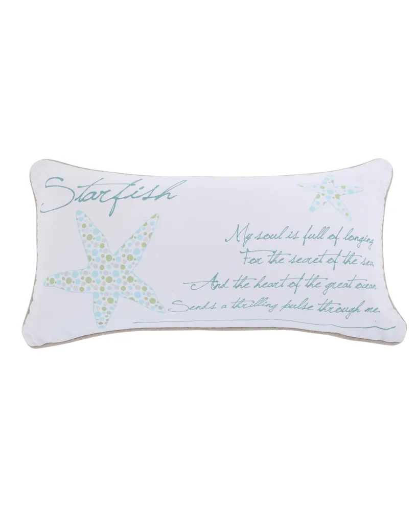 Levtex Home Beach Happy Place Pillow - White