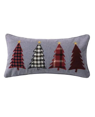 Levtex Rudolph Trees Applique Decorative Pillow, 20" x 20"