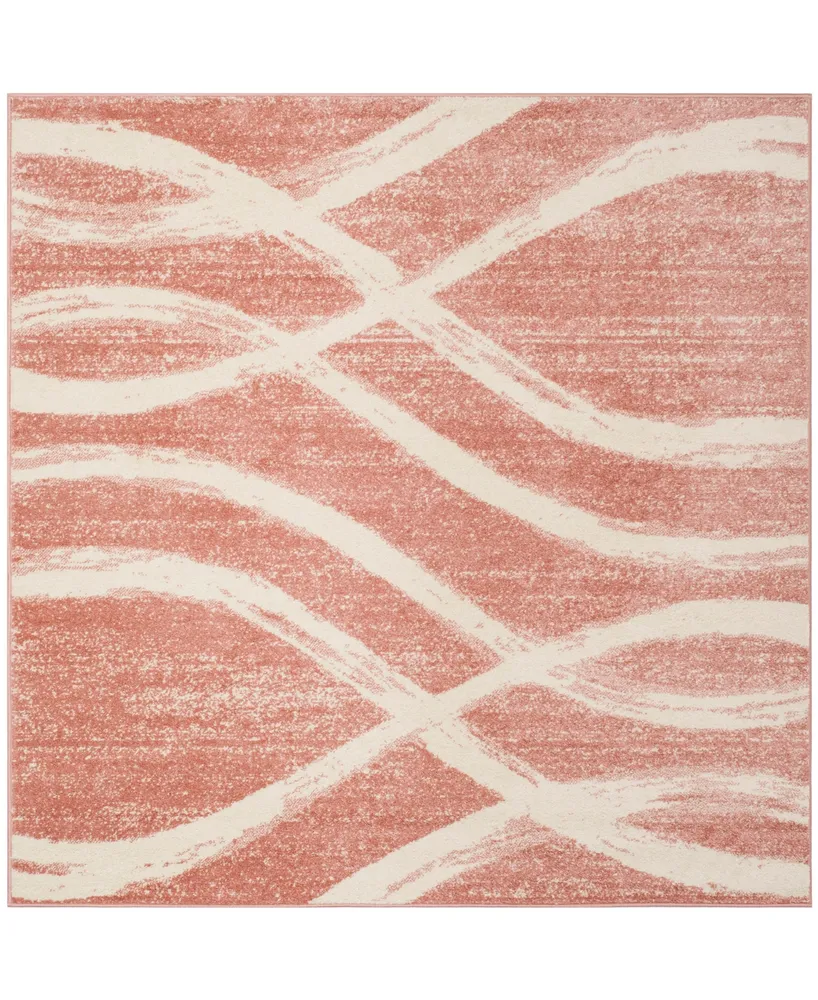 Safavieh Adirondack 125 Rose and Cream 6' x 6' Square Area Rug