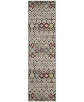 Safavieh Amsterdam AMS108 Light Grey and Multi 2'3" x 8' Runner Outdoor Area Rug