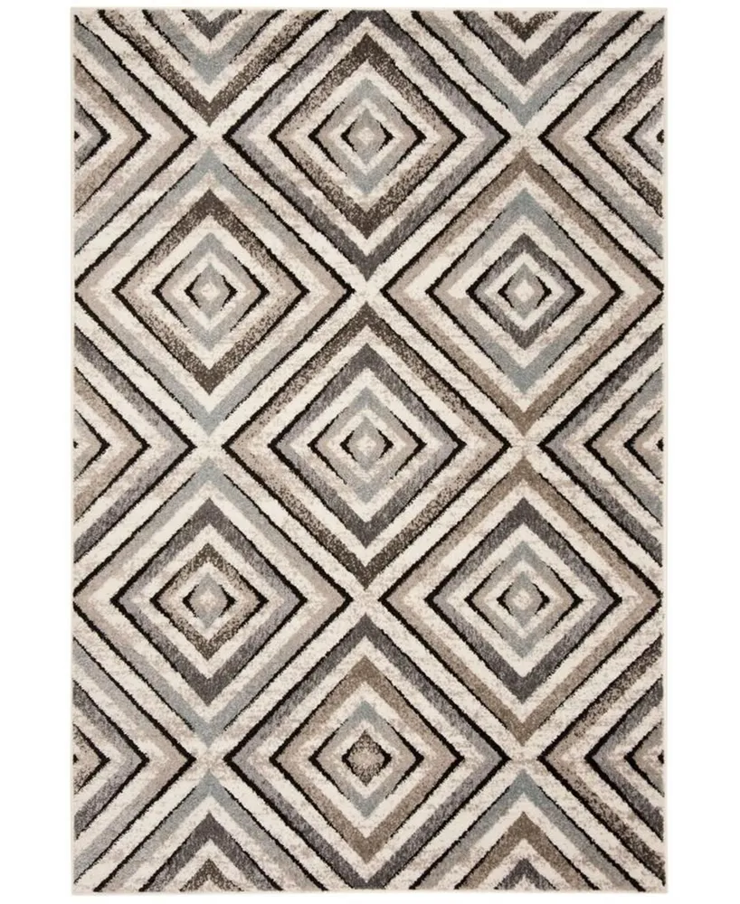 Safavieh Amsterdam Cream and Beige 5'1" x 7'6" Outdoor Area Rug