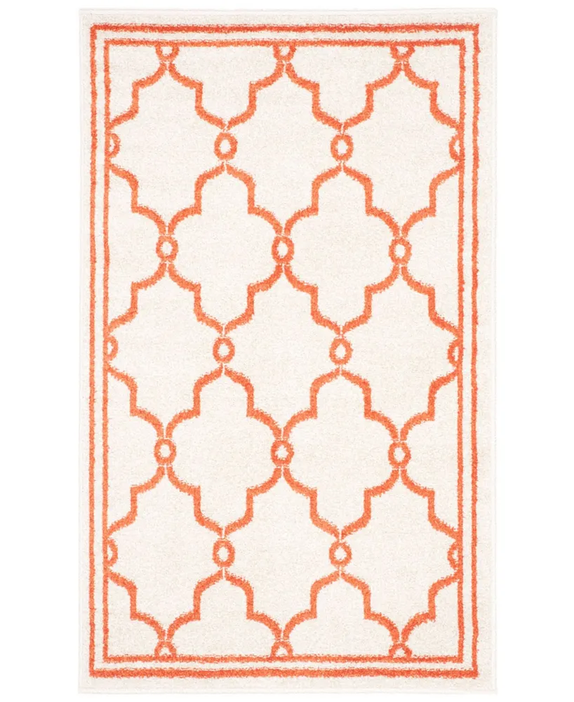 Safavieh Amherst AMT414 Beige and Orange 2'6" x 4' Area Rug