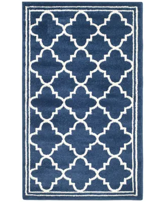 Safavieh Amherst AMT422 Navy and Beige 3' x 5' Area Rug