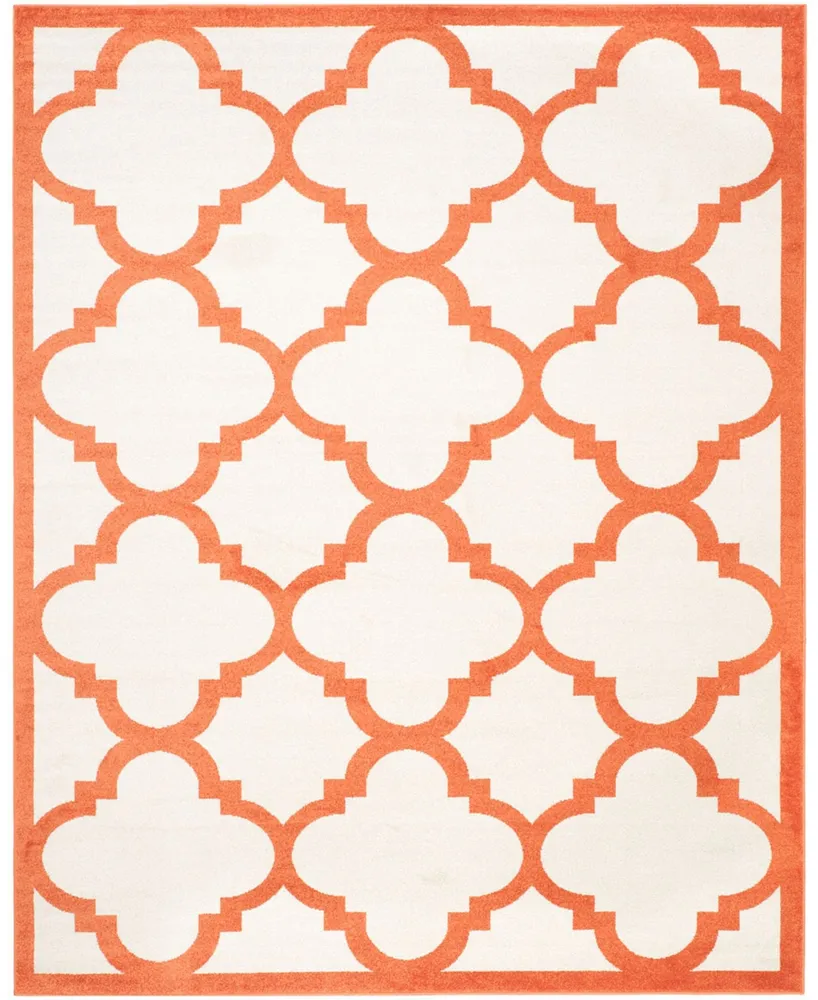 Safavieh Amherst AMT423 Beige and Orange 8' x 10' Area Rug