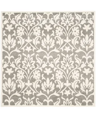 Safavieh Amherst AMT424 Dark Gray and Beige 7' x 7' Square Area Rug