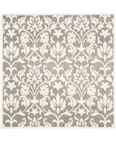 Safavieh Amherst AMT424 Dark Gray and Beige 7' x 7' Square Area Rug