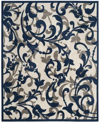 Safavieh Amherst AMT428 Ivory and Navy 8' x 10' Area Rug