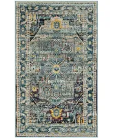 Safavieh Crystal CRS503 Teal and Purple 3' x 5' Area Rug