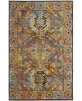 Safavieh Crystal CRS516 Light Blue and Orange 5' x 8' Area Rug