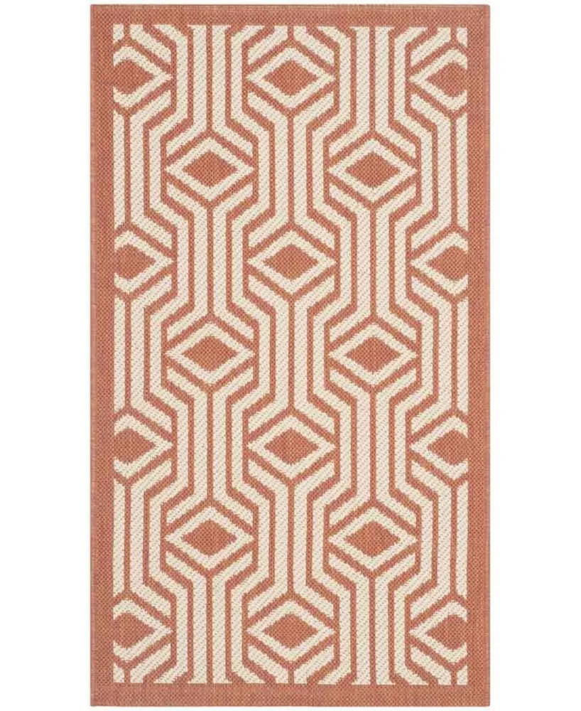 Safavieh Courtyard CY2666 Natural and Olive 4' x 5'7" Sisal Weave Outdoor Area Rug