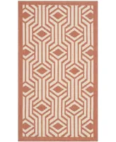 Safavieh Courtyard CY2666 Natural and Olive 4' x 5'7" Sisal Weave Outdoor Area Rug
