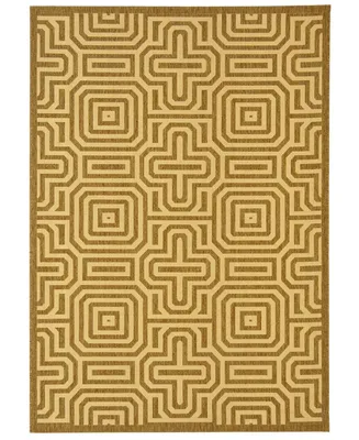 Safavieh Courtyard CY2962 Brown and Natural 5'3" x 7'7" Outdoor Area Rug