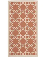 Safavieh Courtyard CY6032 Terracotta and Beige 2'7" x 5' Outdoor Area Rug