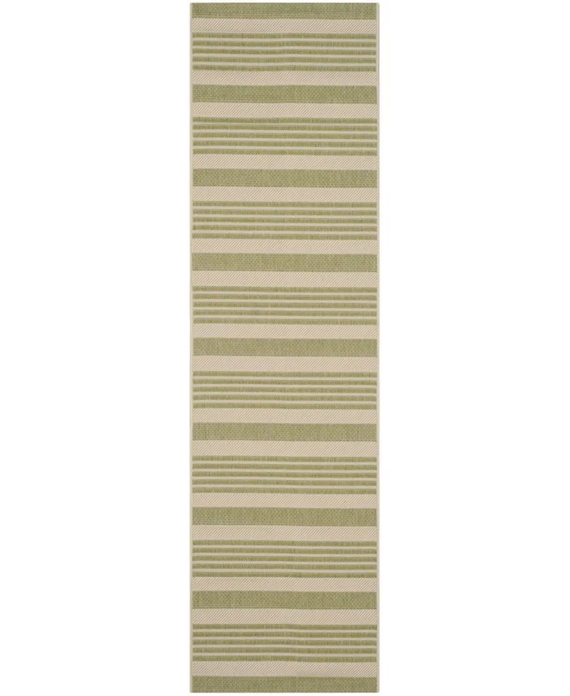 Safavieh Courtyard CY6062 Beige and Sweet Pea 2'3" x 8' Sisal Weave Runner Outdoor Area Rug