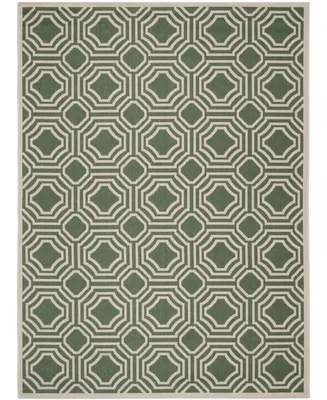 Safavieh Courtyard CY6112 Dark Green and Beige 8' x 11' Outdoor Area Rug