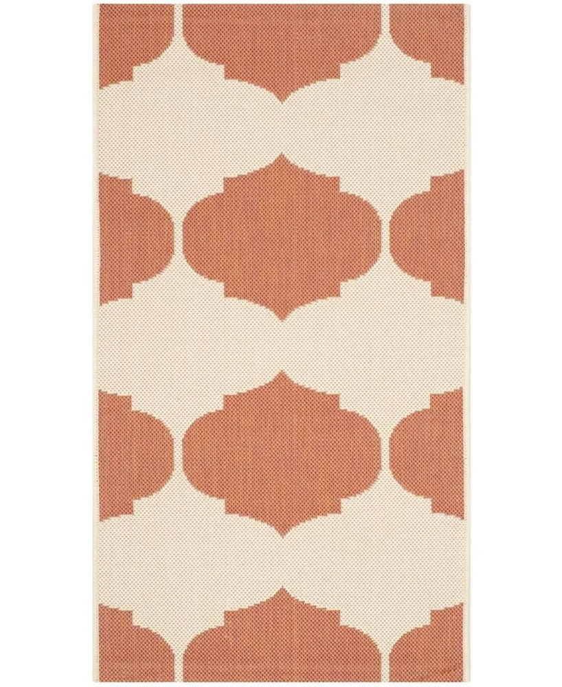 Safavieh Courtyard CY6162 Beige and Terracotta 2' x 3'7" Outdoor Area Rug