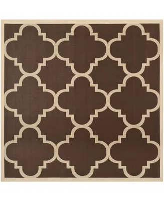 Safavieh Courtyard CY6243 Dark Brown 7'10" x 7'10" Sisal Weave Square Outdoor Area Rug