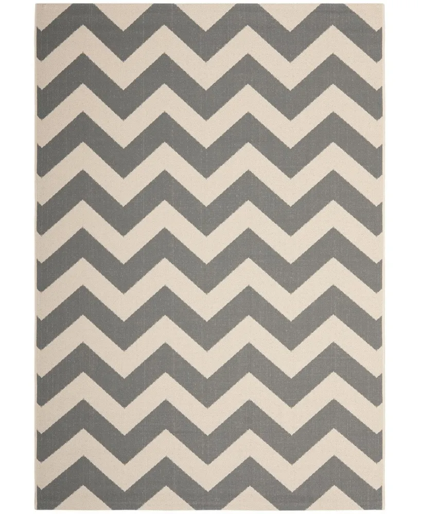 Safavieh Courtyard CY6244 Gray and Beige 5'3" x 7'7" Outdoor Area Rug