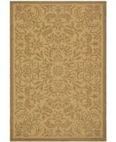 Safavieh Courtyard CY6634 Natural and Gold 5'3" x 7'7" Outdoor Area Rug