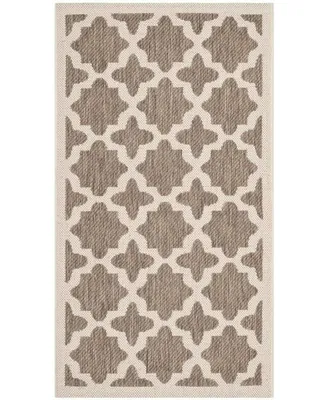 Safavieh Courtyard CY6913 Brown and Bone 2' x 3'7" Sisal Weave Outdoor Area Rug