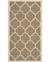 Safavieh Courtyard CY6914 Brown and Bone 2' x 3'7" Outdoor Area Rug