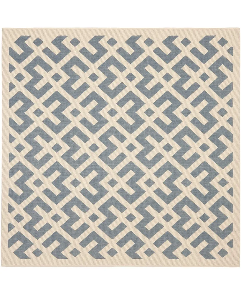 Safavieh Courtyard CY6915 and Bone 6'7" x 6'7" Square Outdoor Area Rug