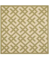 Safavieh Courtyard CY6915 and Beige 5'3" x 5'3" Sisal Weave Square Outdoor Area Rug