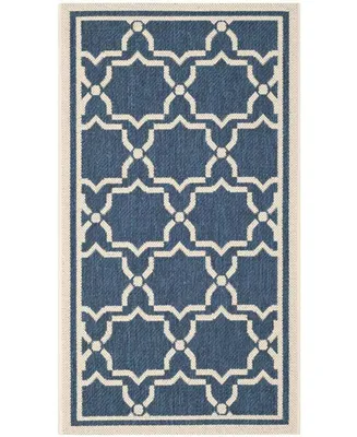 Safavieh Courtyard CY6916 Navy and Beige 2' x 3'7" Sisal Weave Outdoor Area Rug