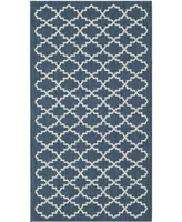 Safavieh Courtyard CY6919 Navy and Beige 2' x 3'7" Sisal Weave Outdoor Area Rug