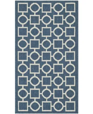 Safavieh Courtyard CY6925 Navy and Beige 2' x 3'7" Sisal Weave Outdoor Area Rug