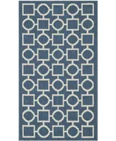 Safavieh Courtyard CY6925 Navy and Beige 2' x 3'7" Sisal Weave Outdoor Area Rug