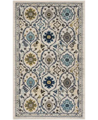 Safavieh Evoke EVK210 Ivory and Blue 3' x 5' Area Rug