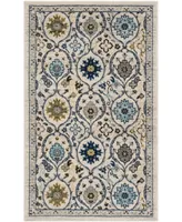 Safavieh Evoke EVK210 Ivory and Blue 3' x 5' Area Rug