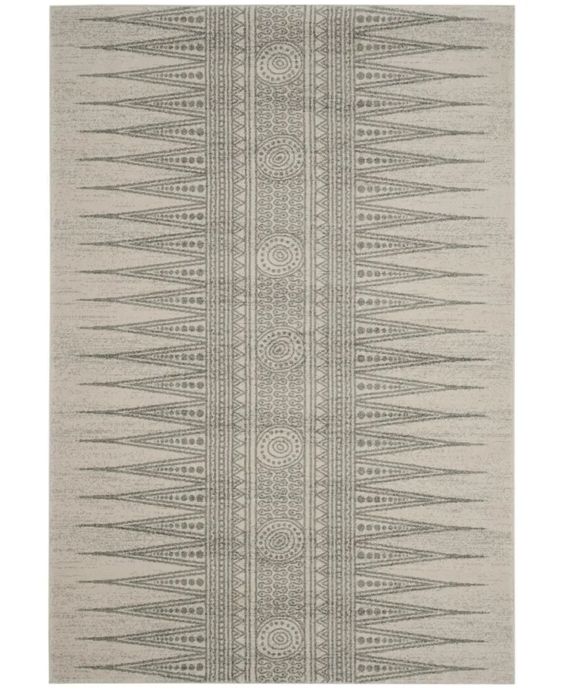 Safavieh Evoke EVK226 Ivory and Silver 5'1" x 7'6" Area Rug