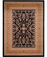 Safavieh Lyndhurst LNH331 Black and Tan 8' x 11' Area Rug