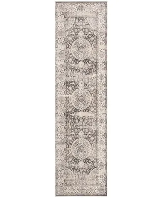 Safavieh Vintage Persian VTP457 Dark Grey and Ivory 2'2" x 8' Runner Area Rug