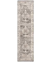 Safavieh Vintage Persian VTP457 Dark Grey and Ivory 2'2" x 8' Runner Area Rug